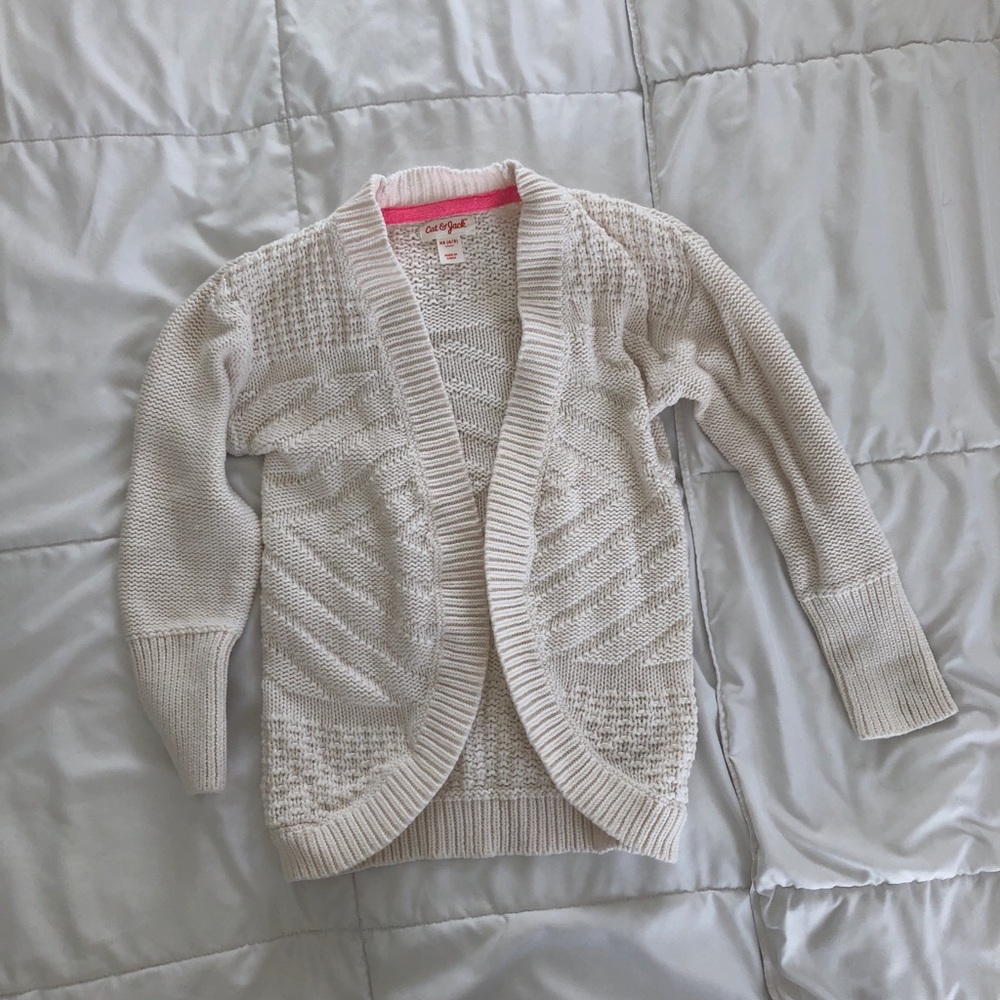 Cat and Jack ivory cardigan